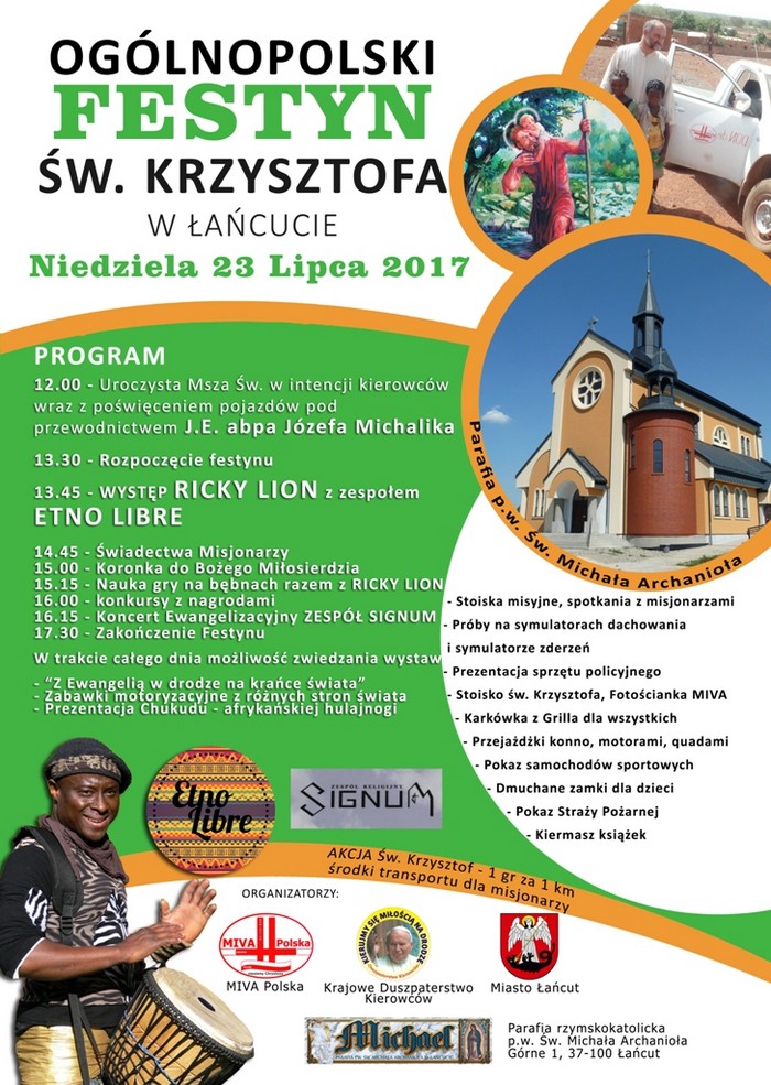 Ogólnopolski Festyn św. Krzysztofa w Łańcucie – 23 lipca 2017