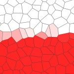Polska flaga mozaika