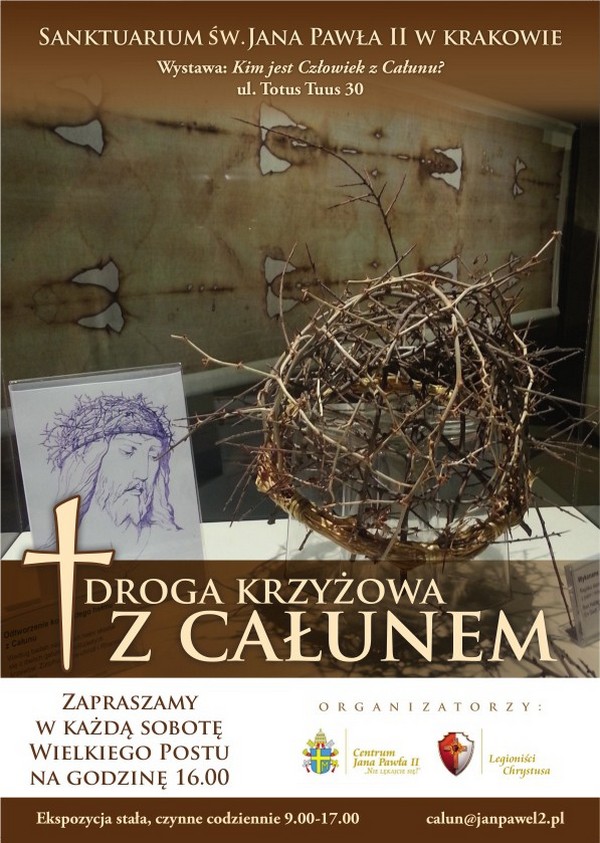 Droga Krzyżowa przy kopii Całunu Turyńskiego w Sanktuarium św. Jana Pawła II - Wielki Post 2018