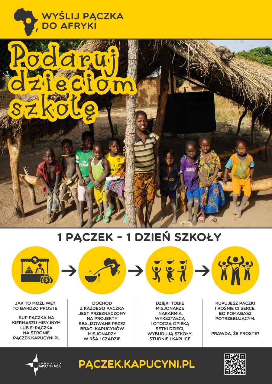 Wyślij pączka do Afryki – Podaruj dzieciom szkołę! – Kolejna edycja akcji Fundacji “Kapucyni i Misje”