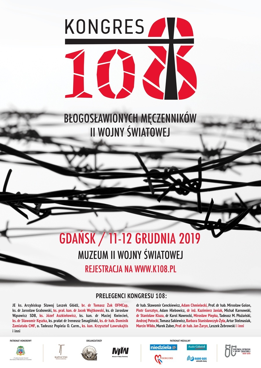 I Kongres 108 Błogosławionych Męczenników II wojny światowej - Gdańsk, 11-12 grudnia 2019