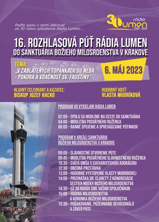 16. Pielgrzymka Słowaków do Sanktuarium Bożego Miłosierdzia w Łagiewnikach - 6 maja 2023