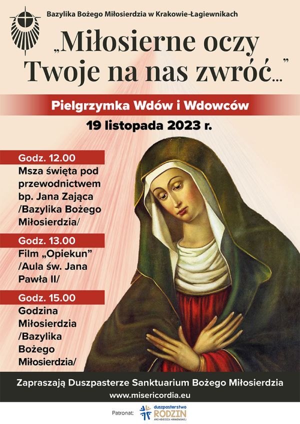19 listopada 2023 w Łagiewnikach - Pielgrzymka Wdów i Wdowców